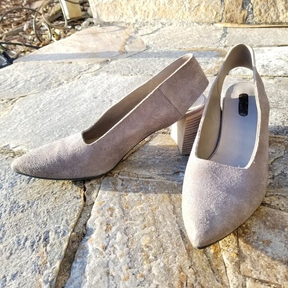 Marsell Block Heel Pumps Sling Back Stacked Heel 8 - Picture 6 of 16